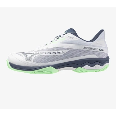 Afbeelding van Mizuno Wave Exceed Light 2 CC (White/Indigo/Mint) Schoenen Herenschoenen 44 1/2