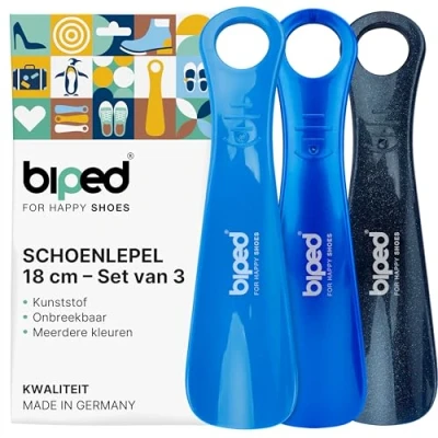 Afbeelding van biped set van 3 schoenlepels kunststof 18 cm schoenlepel Duitse productie z1570(afternoon)
