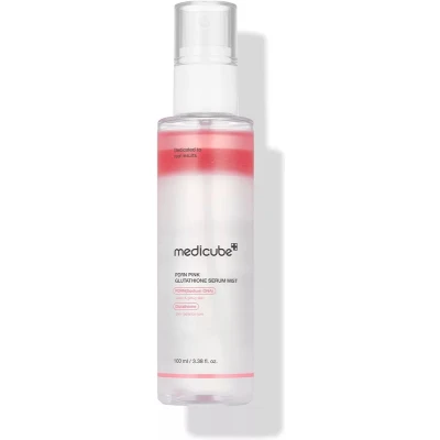 Afbeelding van Medicube 100 ml PDRN Pink Glutathione Serum Mist Glow Verkoelend Hydraterend Korean Skincare