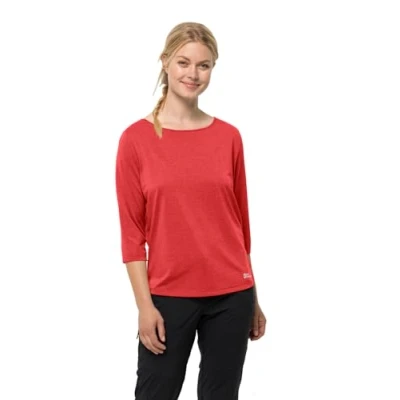 Afbeelding van Jack Wolfskin JWP 3/4 T W Longsleeve, Dames, Maat: Small, Tango orange