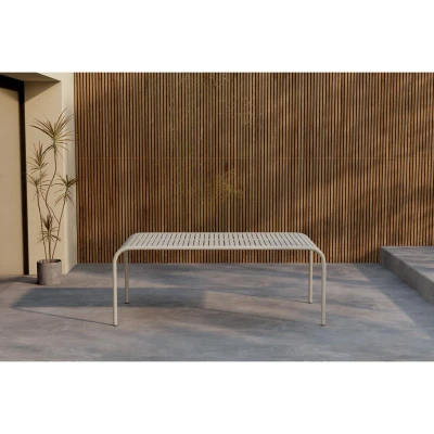 Afbeelding van Svea Elif tuintafel 200 x 100 cm beige Metaal