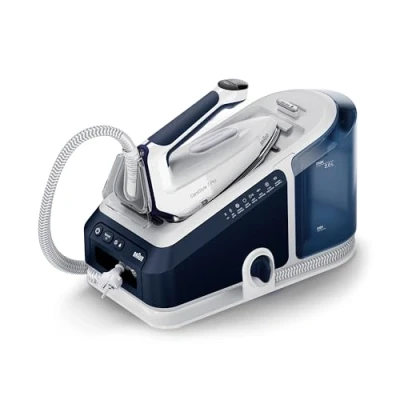 Afbeelding van Braun CareStyle 7 Pro IS 7282 BL, Stoomgenerator met FreeGlide 3D strijkzool, iCare functie, uitneembaar waterreservoir van 2 liter, stoomshot 600 g/min, 2700 watt, blauw/wit