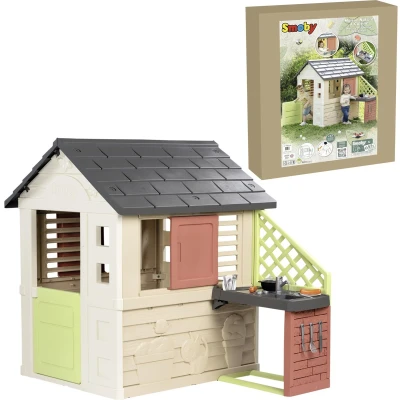 Afbeelding van Smoby Life Nature Playhouse met keuken Speelhuis Accessoires Vanaf 2 jaar.