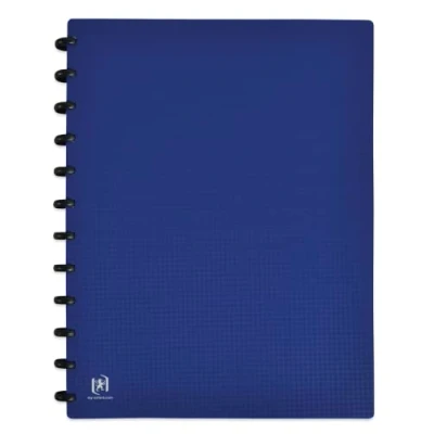 Afbeelding van Elba 400078999 Memphis Variozip zichtmap met afneembare hoezen, 60 pagina&#039;s, polypropyleen, ondoorzichtig, A4, blauw