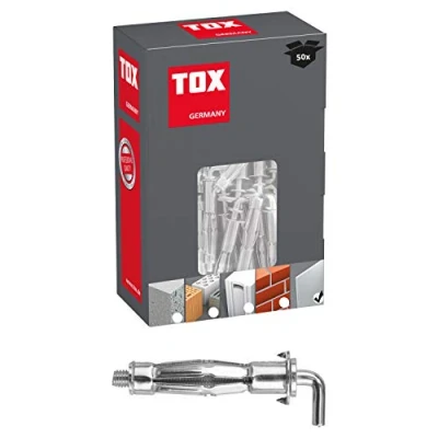 Afbeelding van TOX Metalen haak plug Piraat Skippi M5 x 37 mm verzinkt, voor bevestigingen in gipsplaten, 50 stuks, 035101651