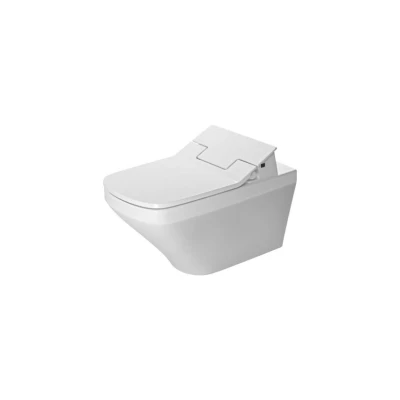 Afbeelding van Duravit DuraStyle wandclosetpack diepspoel spoelrandloos met verdekte bevestiging 37x62cm incl. douchewc closetzitting Slim Sensowash wit