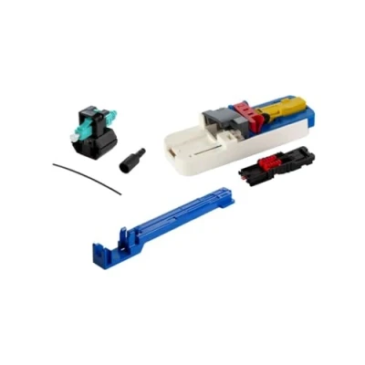Afbeelding van METZ CONNECT OpDAT FASTTM stekkerbouwset LC PC OM3/OM4 20 stuks voor aders incl. gereedschap