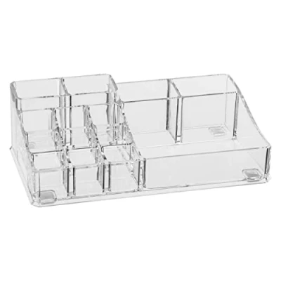 Afbeelding van Make up organizer 14 vakken rechthoek 22,5 x 7 cm van kunststof dozen