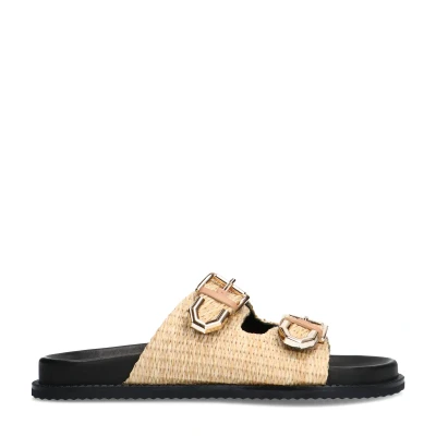 Afbeelding van Sacha Beige Slippers (Maat 36)