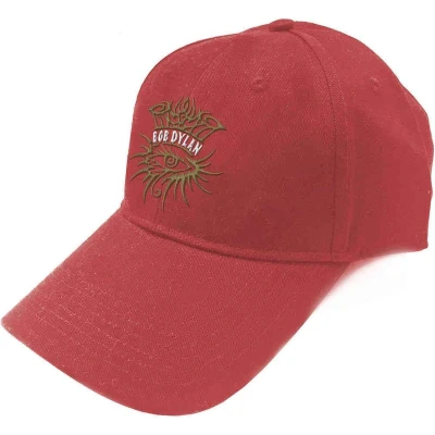 Afbeelding van Bob Dylan Eye Icon Baseball pet Rood