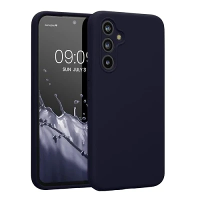 Afbeelding van kwmobile telefoonhoesje geschikt voor Samsung Galaxy A54 5G TPU backcover met siliconen coating Smartphone case in deep ocean