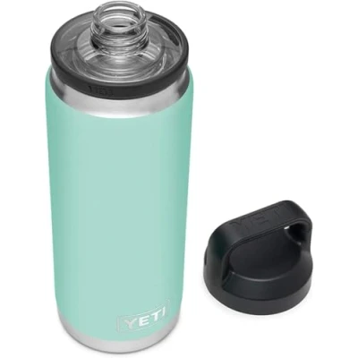 Afbeelding van YETI Rambler Bottle Chug, Vacuum Insulated Stainless Steel with Chug Cap, Seafoam, 26 oz (760 ml)