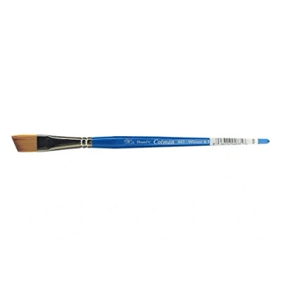 Afbeelding van Winsor &amp; Newton 5367113 Cotman aquarel penseel van syntetisch haar serie 667 schuin, korte steel met uitstekende veerkracht, verfafgifte en uiterste nauwkeurigheid 13 mm 1/2,