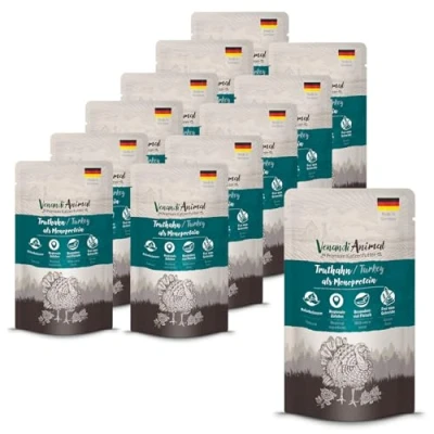 Afbeelding van Venandi Animal Premium kattenvoer, kalkoen als monoproteïne, zonder granen, 12 stuks (12 x 125 g)