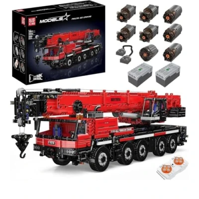 Afbeelding van Mouldking 17074 Liebherr kraan 1100 Bouwpakket Bouwset bestuurbaar technisch 3218 onderdelen