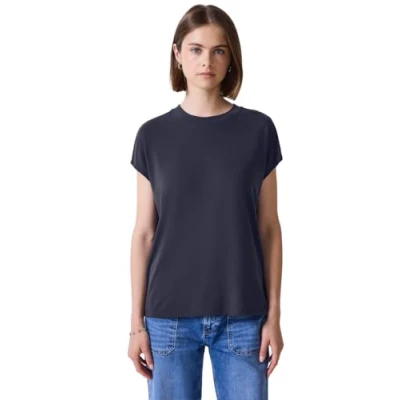 Afbeelding van Street One Studio Basic LOOK Shirt Tshirt basic, Dames, Maat: 42, Blau