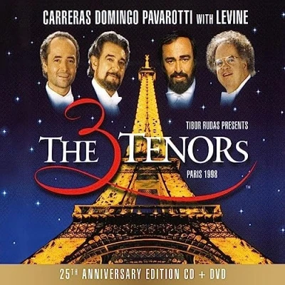 Afbeelding van Luciano Pavarotti, Placido Domingo, José Carreras The Three Tenors Paris 1998 (CD DVD) (25th Anniversary Edition)
