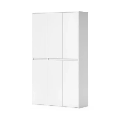 Afbeelding van Vicco ClausKledingopslagkast 111 x 191.5 cm met 6 deuren Wit