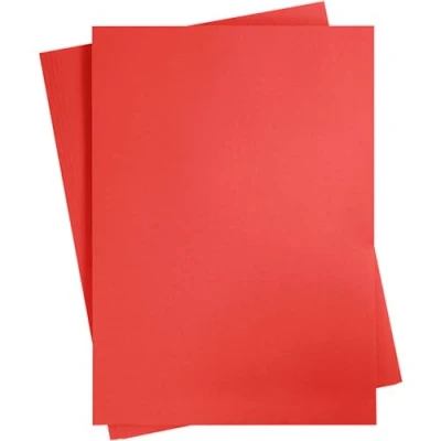 Afbeelding van Gekleurde Kaart, A2 420x600 mm, 180 g, zuilvormige doos rood, 10 vellen