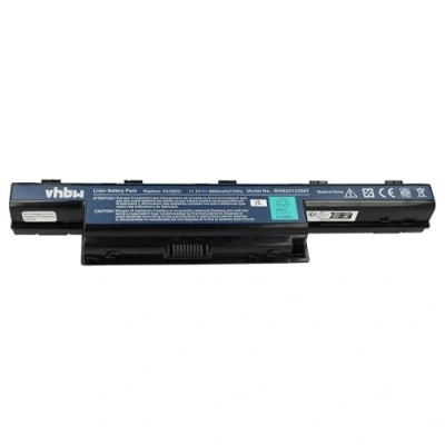 Afbeelding van vhbw Accu LI ION 6600mAh zwart compatibel met Acer Aspire V3 772, 772G etc. vervangt 31CR19/652, AS10D31, AS10D3E, AS10D41, AS10D61, AS10D71