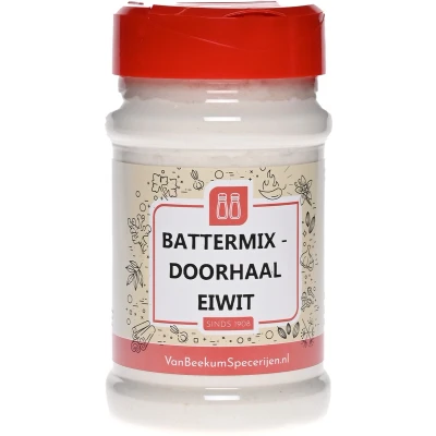 Afbeelding van Van Beekum Specerijen Battermix Doorhaal Eiwit Strooibus 200 gram