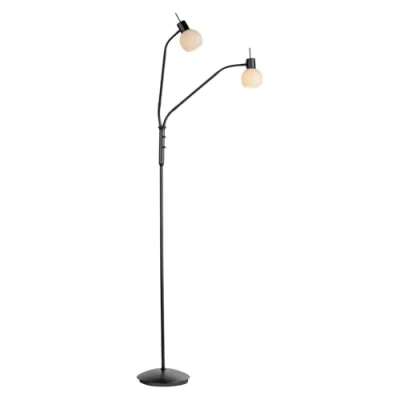 Afbeelding van Just Light Zwarte vloerlamp Loki 2 lichts 12158 18