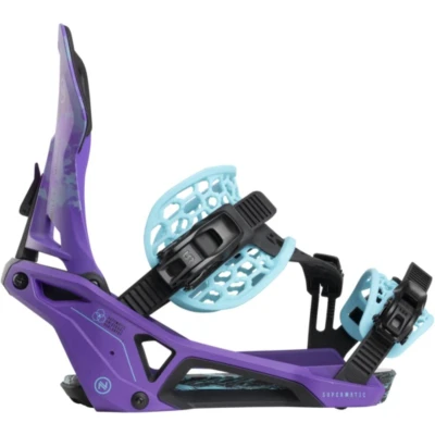 Afbeelding van Snowboardbindingen Dames Heren Nidecker Supermatic Snowboard Bindingen Joker Purple l