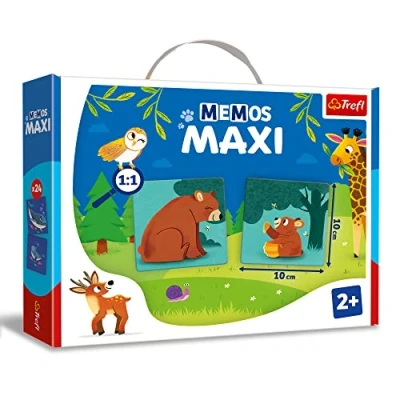 Afbeelding van Trefl Memos Maxi Dieren En Hun Kinderen Een Educatief Memory Spel Voor De Jongsten, Paren Plaatjes Vinden, Grote Elementen Dik Karton, Klassiek Vanaf 2 Jaar
