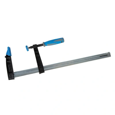 Afbeelding van Silverline Heavy Duty F klem Diepe klemcapaciteit 500 x 120 mm Soft grip handvaten Beschermende kaakbeschermers