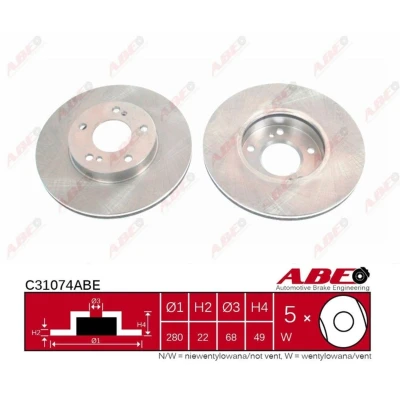 Afbeelding van ABE Remschijven C31074ABE