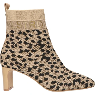 Afbeelding van Enkellaarsjes Beige Glitter Leopard MaatSize: 36 Dames Smile Favorites