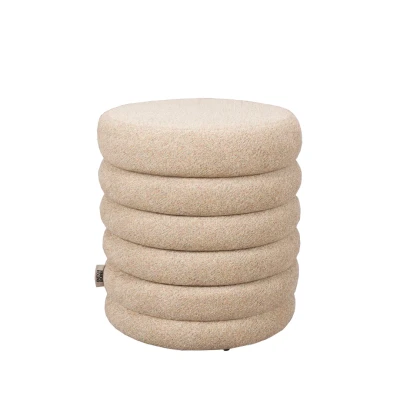 Afbeelding van Dutchbone Poef Fern Beige