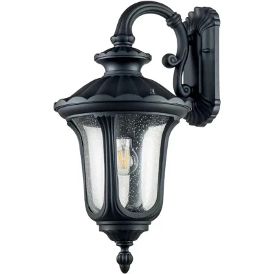Afbeelding van Elstead Chicago Outdoor Wandlantaarn Getextureerd Zwart, IP44