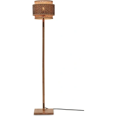 Afbeelding van Good&amp;Mojo Vloerlamp Bhutan Bamboe Large Naturel Zwart 20x20x145cm