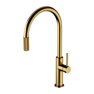 Afbeelding van OMNIRES Switch Keukenkraan met filterfunctie, geborsteld goud SW9057 FD1GLB