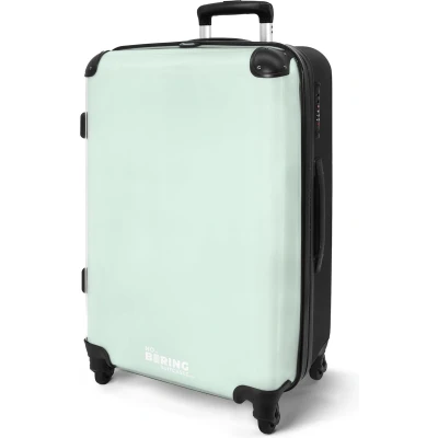 Afbeelding van NoBoringSuitcases.com Grote koffer Mint groen Effen Reiskoffer met 4 wielen Trolley op wieltjes Rolkoffer groot 60 liter Ruimbagage valies 20kg Valiezen voor volwassenen