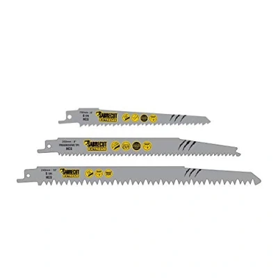 Afbeelding van 3 x SabreCut SCRSKW3 Mixed S644D S1531L S2345X Reciprozaagbladen voor snel zagen van hout Compatibel met Bosch Dewalt Makita en vele anderen