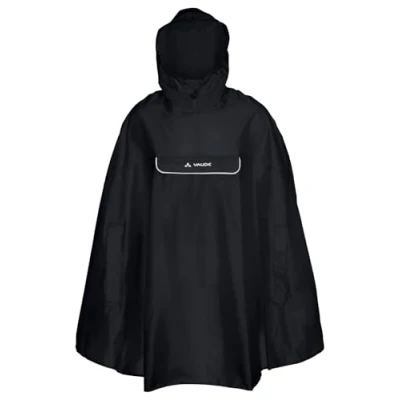 Afbeelding van Vaude Valdipino Poncho Unisex Poncho, Maat: Medium, Black