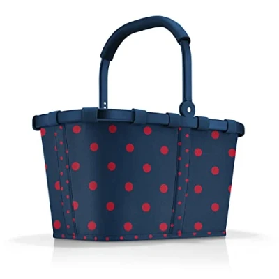 Afbeelding van Reisenthel Carrybag Boodschappenmand 22L Frame Mixed Dots Red Rood