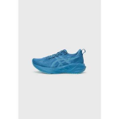 Afbeelding van Asics Novablast 5 Hardloopschoenen voor op de weg, Heren, Maat: 47, Winter sea/stillwater Textiel