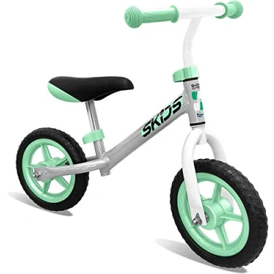 Afbeelding van Skids Control loopfiets met 2 wielen 10 Inch Junior Grijs/Roze