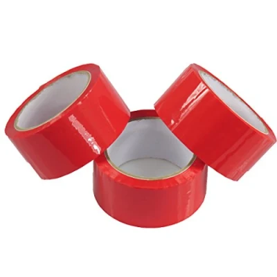 Afbeelding van Triplast 48 mm x 66 m Low Noise Verpakking Pakket Tape Rood (Pack van 36)