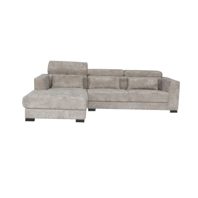Afbeelding van Brighton Chaise L + 3 AR fabric XS85 17 Taupe