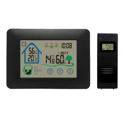 Afbeelding van Denver WS 520 Weerstation Binnens en Buitenshuis Meet temperatuur luchtvochtigheid Zwart