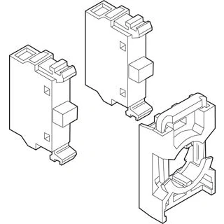 Afbeelding van Abb contactblok frontbevestiging 2no 1nc 6a schroefaansluiting modulaire serie 1sfa611605r1112