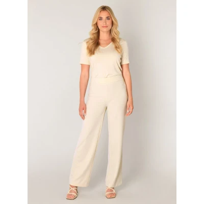 Afbeelding van Base Level straight fit broek Yarah ecru