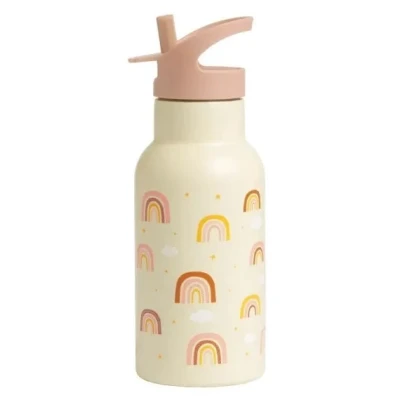 Afbeelding van A Little Lovely Company 350ml RVS Drinkfles Regenbogen