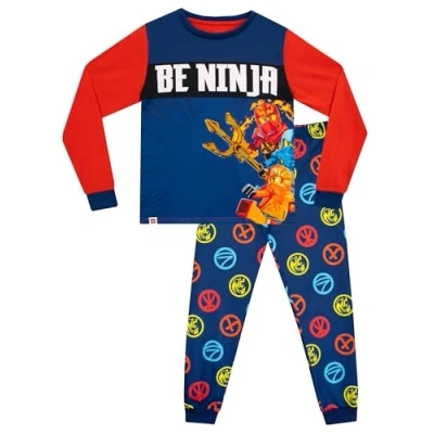 Afbeelding van LEGO Ninjago Pyjama Jongens Sets Met Lange Mouwen Kleding Voor Blauw 140