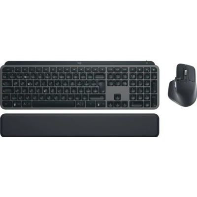 Afbeelding van Randapparaten: Toetsenborden: Logitech MX Keys S Combo toetsenbord Inclusief muis RF draadloos + Bluetooth QWERTZ Zwitsers Grafiet