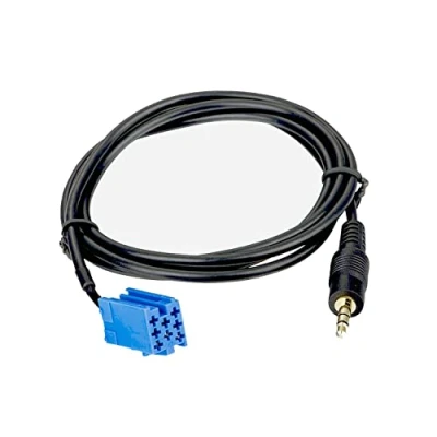 Afbeelding van Audioproject A116 AUX Line IN autoradio adapter compatibel met Blaupunkt Becker Audi VW Mini ISO 3,5 mm jack stekker op CD wisselaaraansluiting